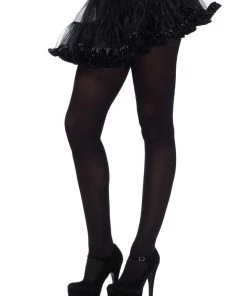 Leg Avenue Molli Nylon Spandex Women's Tights Sheer Opaque Tights