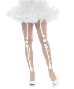 Leg Avenue Halloween And Holiday Hosiery Skeleton Bone Women's Tights