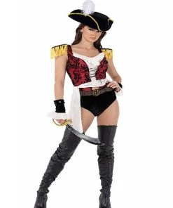 Roma 7pc Playboy High Sea Pirate Costume