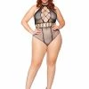 Leg Avenue Unfazed Plus Bodysuit Teddy And Bodysuits