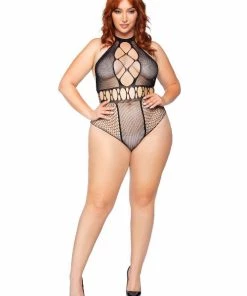 Leg Avenue Unfazed Plus Bodysuit Teddy And Bodysuits
