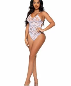 Leg Avenue Ex-Factor Lace Bodysuit Teddy