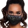 Leg Avenue Women's Rhinestone Face Mask