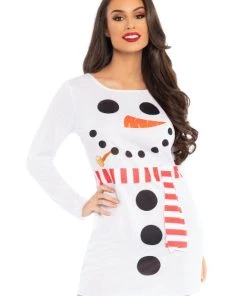 Leg Avenue Snowman Christmas Costume T-Shirt Dress
