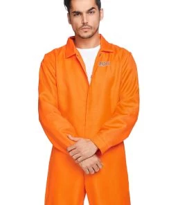 Leg Avenue Men's Orange State Prison Jumpsuit Costume