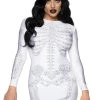 Leg Avenue Spandex Rhinestone Skeleton Dress Spooky