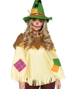 Leg Avenue Circus & Clowns Scarecrow Poncho With Matching Hat