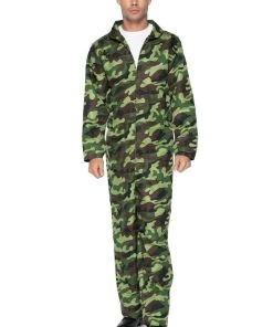 Leg Avenue Mens Military & Uniforms Mens Camo Jumpsuit Costume
