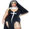 Leg Avenue Military & Uniforms Plus Sultry Sinner Nun Costume