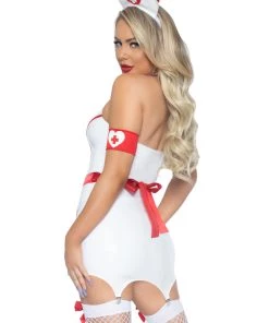 Leg Avenue Military & Uniforms ER Hottie Nurse Vinyl Costume