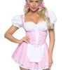 Leg Avenue Design Your Own Costumes Gingham Dress With Lace Up Front And Attached Apron. 1 Leg Avenue Design Your Own Costumes Gingham Dress With Lace Up Front And Attached Apron.