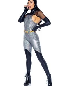 Leg Avenue Feline Felon Villain Catsuit Costume