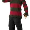 Rubies Mens Licensed Costumes Rubie's Men's Nightmare On Elm St Deluxe Freddy Sweater With Mask