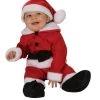 Rubies Rubie's Costume Fleece Baby Santa Romper Costume And Hat Holiday Kids Costume