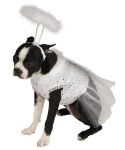 Rubies Holiday Pet Costumes Dog Angel With Halo Costume
