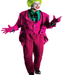 Rubies Mens Licensed Costumes Grand Heritage Adult Joker Costume - Classic Batman TV Show 1966