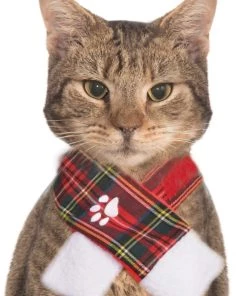 Rubies Dog Plaid Scarf Pets Accessories