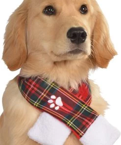 Rubies Dog Plaid Scarf Pets Accessories