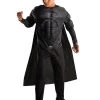 Rubies Kids Licensed Costumes Man Of Steel Deluxe Black Suit Muscle Chest Child's Superman