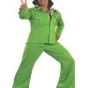 Rubies Oldies Time Period Green Adult Leisure Suit Costume