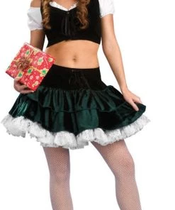 Rubies Women's Santa's Sassy Green Helper Costume