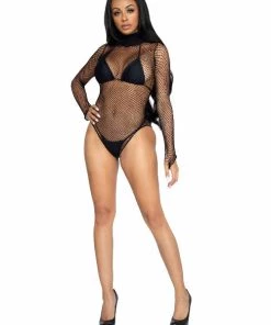 Leg Avenue Tell Me More Fishnet Bodysuit Teddy And Bodysuits