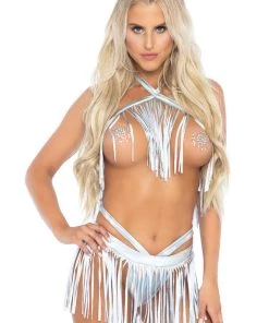 Leg Avenue Best Selling Products Get Wild Fringe Bikini Set