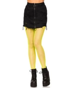 Leg Avenue Net & Lace Tights Risa Nylon Fishnet Tights