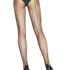 Leg Avenue Callie Fishnet Tights With Backseam Net & Lace Tights