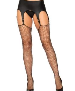 Leg Avenue Embellished Collection Sandra Rhinestone Fishnet Stockings