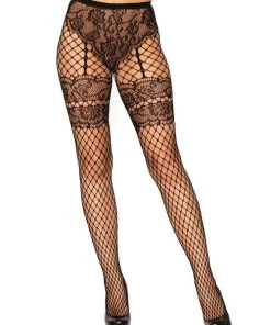 Leg Avenue Sheila Faux Garter Tights