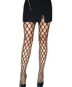 Leg Avenue Women's Rhinestone Jumbo Pothole Net Tights