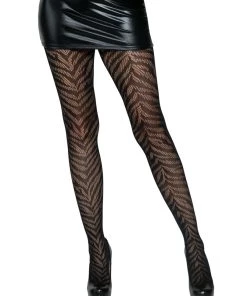 Net & Lace Tights Leg Avenue Women's Zebra Net Tights