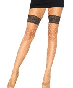 Leg Avenue Trina Garter Diamond Net Tights
