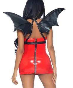 Leg Avenue Costumes Faux Leather Bat Wing Body Harness