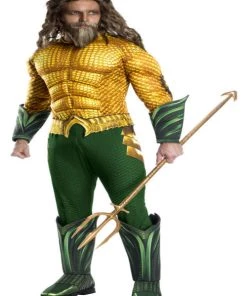 Rubies Mens Licensed Costumes Adult Aquaman Deluxe Aquaman Costume