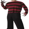 Rubies Adult Freddy Krueger Mask And Printed Shirt Mens Licensed Costumes