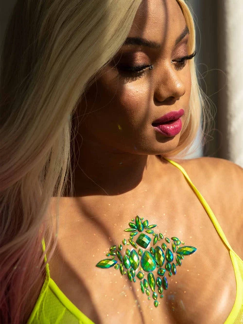 Leg Avenue Costume Jewelry Aura Adhesive Body Jewels Sticker 4 Leg Avenue Costume Jewelry Aura Adhesive Body Jewels Sticker