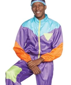 Leg Avenue Awesome 80"s Track Suit Costume Oldies Time Period