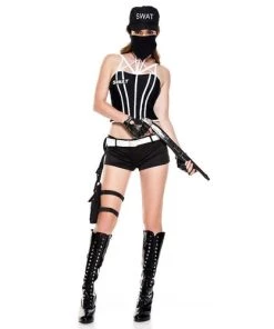 Music Legs Bad Swat Babe Womens Costume Military & Uniforms