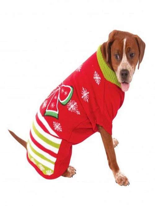 Rubies Big Dog Xmas Ugly Sweater With Bow Costume 3 Rubies Big Dog Xmas Ugly Sweater With Bow Costume