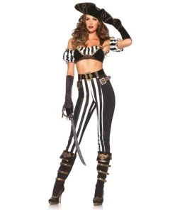 Leg Avenue Ladies Pirates Black Beauty Pirate Costume