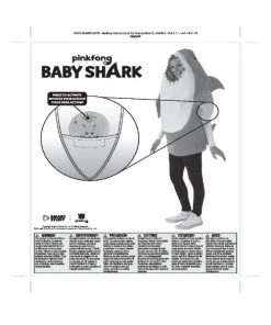 Rubies Buy Adult Baby Shark Daddy Shark Costume Mens Licensed Costumes