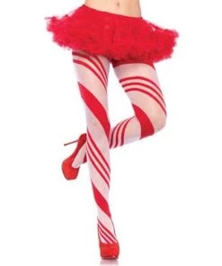 Leg Avenue Arya Sheer Candy Striped Tights Halloween And Holiday Hosiery