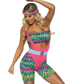 Leg Avenue Cardio Cutie 80's Costume 8 Leg Avenue Cardio Cutie 80's Costume