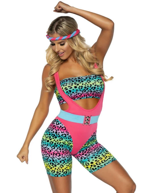 Leg Avenue Cardio Cutie 80's Costume 5 Leg Avenue Cardio Cutie 80's Costume