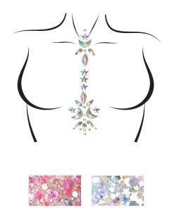 Leg Avenue Costume Jewelry Cascade Adhesive Body Jewels Sticker