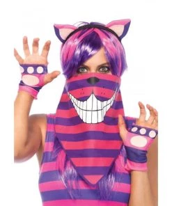 Leg Avenue Cheshire Cat Costume Bandana Mask Face Mask