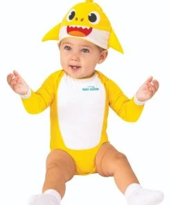 Rubies Child Baby Shark Infant One Piece Jumpsuit And Cap Infants And Toddlers Costumes