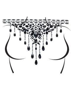 Leg Avenue Choker Adhesive Body Jewels Sticker